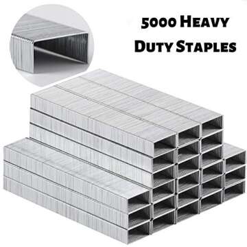 Mr. Pen Heavy Duty Staples - 5000 Pcs, 25 Sheet Capacity, Durable Metal