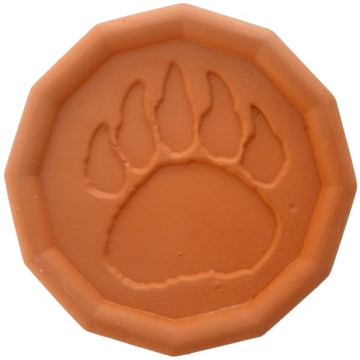 JBK Pottery Brown Sugar Savers - New Designs (Bear Paw Print)