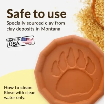 JBK Pottery Brown Sugar Savers Bear Paw Print - Fresh Baking