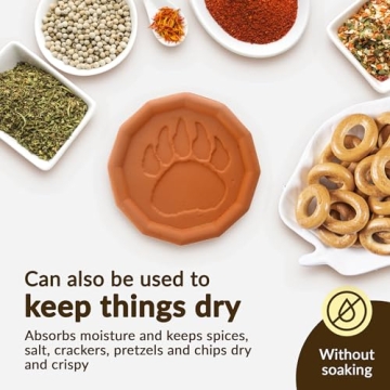 JBK Pottery Brown Sugar Savers Bear Paw Print - Fresh Baking