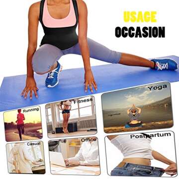 Rolewpy Women Sweat Neoprene Waist Trainer Hot Slimming Sauna Vest Tummy Control Body Shaper for Weight Loss