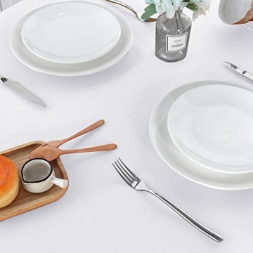 Sancua 2 Pack White Tablecloth - Stain Resistant