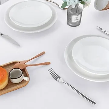 Sancua 2 Pack White Tablecloth - Stain Resistant