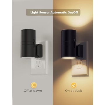 LOHAS LED Night Light Dimmable Dusk to Dawn Sensor