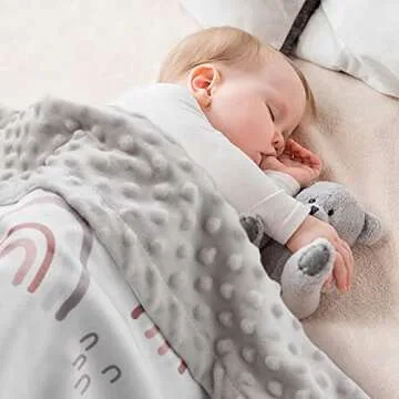 Soarwg Kids Baby Blanket Unisex Newborn, Super Soft Comfy Rainbow Blanket, for Toddler Baby Nursery Bed Blankets Stroller Crib Shower Gifts, 30 x 40 Inch