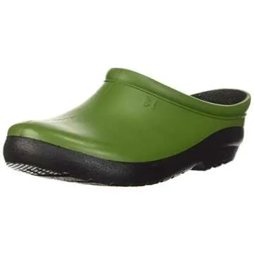 Sloggers Waterproof Garden Clogs for Women – Traditional Garden Clogs with Premium Comfort Support Insole, (Cactus Green), (Size 8)