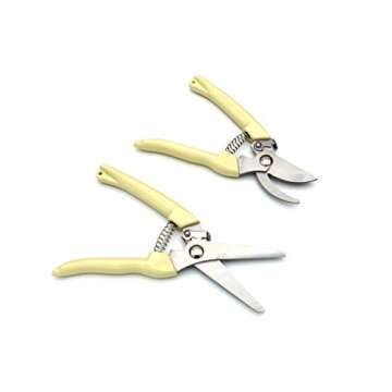 Anmeilexst 2Pcs Gardening Scissors Set - Premium Stainless Steel Cutting Tools