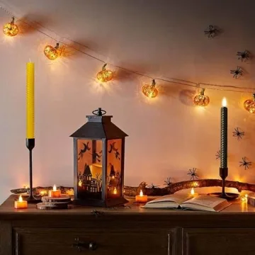Lacaser 9" Beeswax Taper Candles Set, Dripless & Smokeless