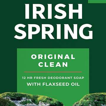 Irish Spring Men's Deodorant Bar Soap, Original Scent - 24 Pack for Long-Lasting Freshness