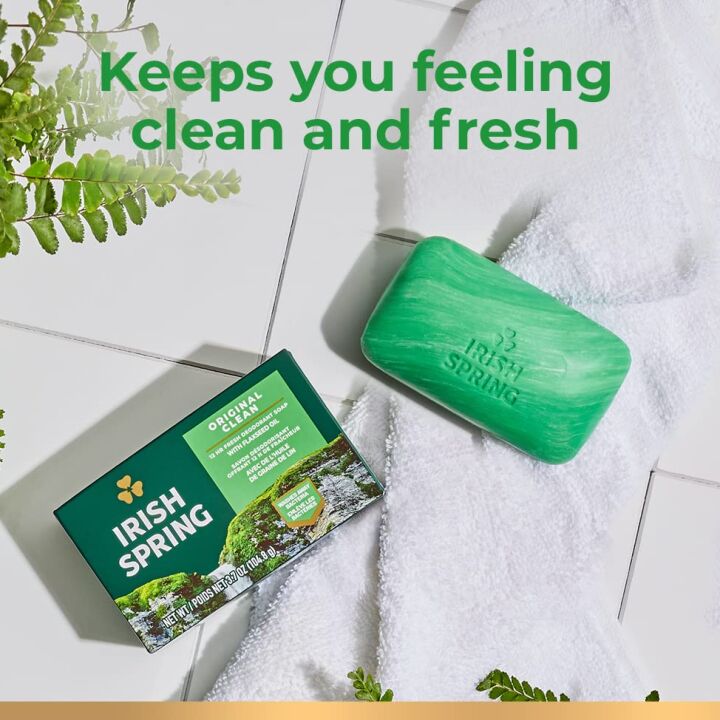 Irish Spring Deodorant Soap, Original Scent - 24 Pack