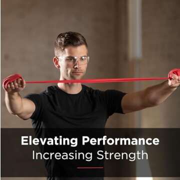 THERABAND Resistance Bands, 6 Yard Roll Professional Latex Elastic Band For Upper Body, Lower Body, & Core Exercise, Physical Therapy, Pilates, At-Home Workouts, & Rehab, Red, Medium, Level 3