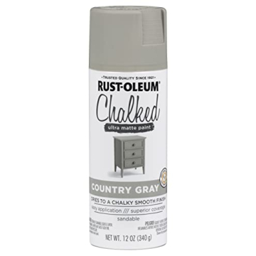 Rust-Oleum Chalked Ultra Matte Spray Paint in Country Gray 12oz