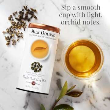 The Republic of Tea — Milk Oolong Full-Leaf Loose Tea Tin, 3.5 oz Tin, Steeps 50 Cups