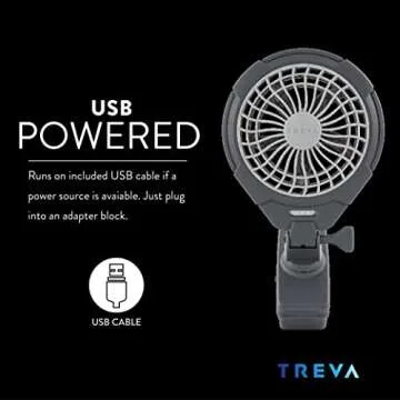Portable Treva Clip On Fan for Kids & Adults