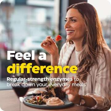 Enzymedica Digest, Full-Range, Everyday Digestive Enzymes, Offers Fast-Acting Gas & Bloating Relief, 180 Count (FFP)