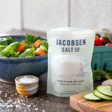 Jacobsen Salt Co. Pure Flake Sea Salt, Non-GMO, Kosher & Gourmet