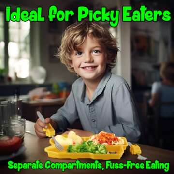 Engaging Funwares Yellow Dump Truck Dinnerware Set for Kids