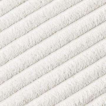 Fancy Homi 2-Pack Cream Corduroy Pom Pom Throw Pillow Covers, 18x18 Inch