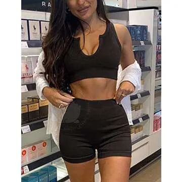 YEOREO Women's High Waist Seamless Yoga Set for Comfort