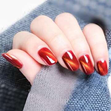 Gsnagole Gel Nail Polish Kit - Cat Eye Magnetic Gel Nail Polish Set, UV LED Soak Off Nail Art Varnish, Manicure Gift Set (Includes Magnet, 10ml per Bottle). (LLMY-1-6)