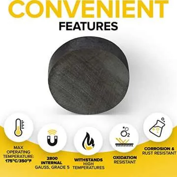 X-bet MAGNET Heavy Duty Magnets for Crafts - Ultra Strong Round Magnets for DIY, Home Space Organization & Decoration - Perfect Size for Whiteboard & Fridge (30 pcs, 0.7x0.2)