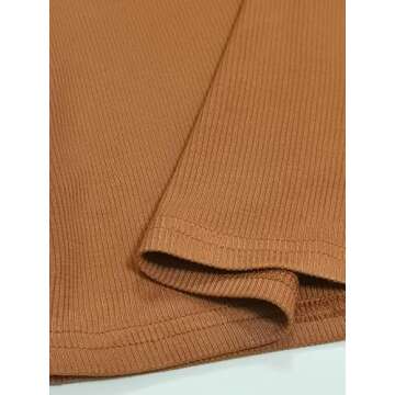 iGENJUN Women Workout Tops Racerback Tank Tops Basic Cute Summer 2024 V Neck Going Out Slim Fit Yoga Gym Ribbed Sleeveless Shirts Clothes Fashion,S,Chocolate