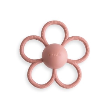 Mushie Baby Daisy Rattle Teether - Safe & Cute Teething Toy