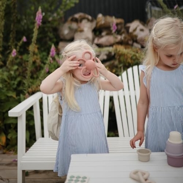 Mushie Baby Daisy Rattle Teether - Safe & Cute Teething Toy