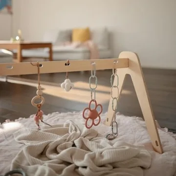 Mushie Baby Daisy Rattle Teether - Safe & Cute Teething Toy