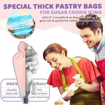 LUSHYUM Cookie Decorating Kit - 118pcs for Holiday Fun