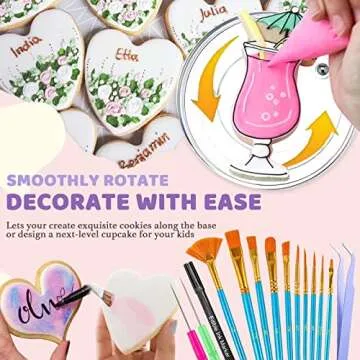 LUSHYUM Cookie Decorating Kit - 118pcs for Holiday Fun