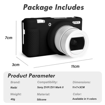 Rieibi ZV-1F Camera Case - Lightweight Silicone Cover
