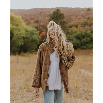 ETCYY Women's Quilted Jackets Stylish and Warm for Fall