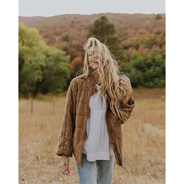 ETCYY Women's Quilted Jackets Stylish and Warm for Fall