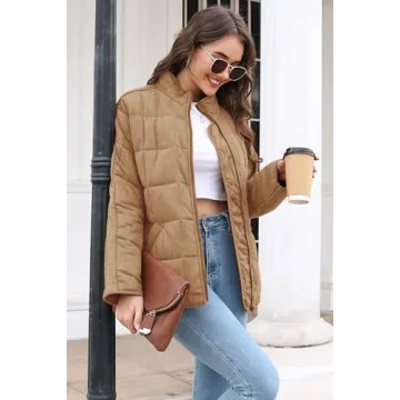 ETCYY Women's Quilted Jackets Stylish and Warm for Fall