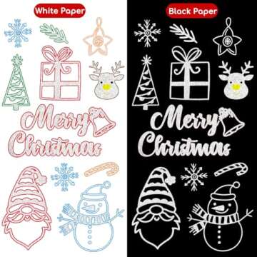 OLINGYOU Double Line Outline Pens,48 Colors Self-outline Shimmer Markers Set,Double Line Pen for Drawing, Greeting Card,Birthday Greeting, DIY Art Crafts, Easter Eggs