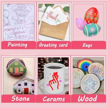 OLINGYOU Double Line Outline Pens,48 Colors Self-outline Shimmer Markers Set,Double Line Pen for Drawing, Greeting Card,Birthday Greeting, DIY Art Crafts, Easter Eggs