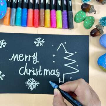 OLINGYOU Double Line Outline Pens,48 Colors Self-outline Shimmer Markers Set,Double Line Pen for Drawing, Greeting Card,Birthday Greeting, DIY Art Crafts, Easter Eggs