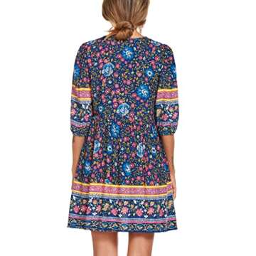 Stylish Chigant Women's Summer Boho Dress with Pockets