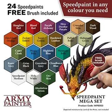 The Army Painter Speedpaint Mega Set 24 Acrylics & Brush