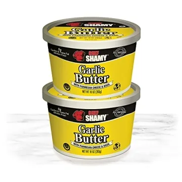 Chef Shamy Garlic Parmesan Basil Butter — 100% Natural Flavored Craft Butter Made Preservative Fre...