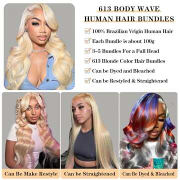 Luxury 12A 613 Honey Blonde Body Wave Hair Bundles