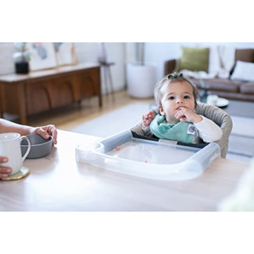 Inglesina Fast Table Chair, Cream - Portable Baby High Chair - for Babies & Toddlers 6-36 Months - Collapsible Design - Fits Tables 0.8'' to 3.5'' Thick - Compact & Easy to Use - Travel Bag Included