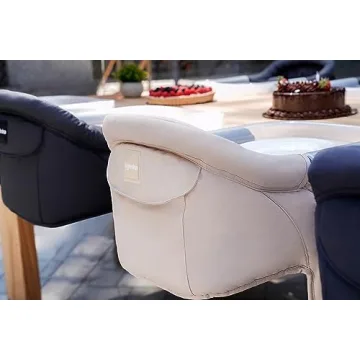 Inglesina Fast Table Chair, Cream - Portable Baby High Chair - for Babies & Toddlers 6-36 Months - Collapsible Design - Fits Tables 0.8'' to 3.5'' Thick - Compact & Easy to Use - Travel Bag Included