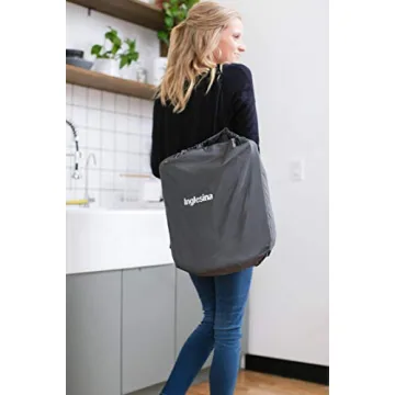 Inglesina Fast Table Chair, Cream - Portable Baby High Chair - for Babies & Toddlers 6-36 Months - Collapsible Design - Fits Tables 0.8'' to 3.5'' Thick - Compact & Easy to Use - Travel Bag Included