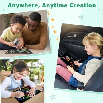 ZMLM Rainbow Scratch Set for Kids: Creative Art Fun