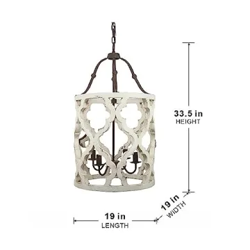A&B Home Jolette 4-Light Chandelier for Modern Farmhouse Style