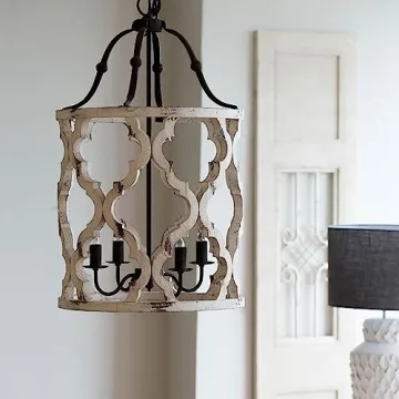 A&B Home Jolette 4-Light Chandelier for Modern Farmhouse Style