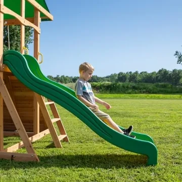 Backyard Discovery Mount McKinley Cedar Swing Set Kids Playground