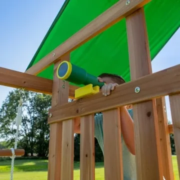 Backyard Discovery Mount McKinley Cedar Swing Set Kids Playground